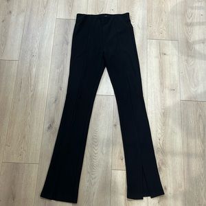 Black Split Flair pants